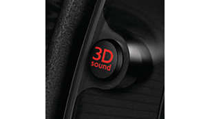 Tecnologia audio 3D per audio cinematografico coinvolgente