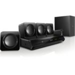 Powerful surround sound from compact speakers