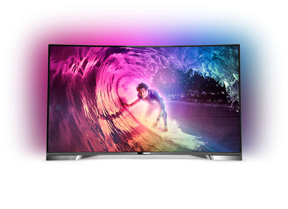 Curved 4K UHD LED-TV powered by Android