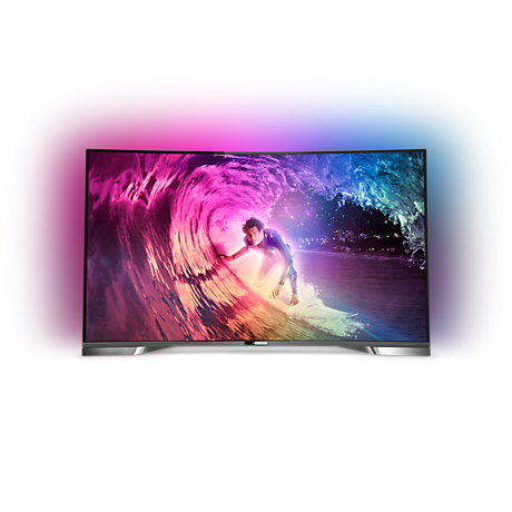 55PUS8909C/12 8900 Curved series Téléviseur LED UHD 4K incurvé, avec Android™
