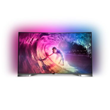 8900 Curved series Izliekts 4K UHD LED televizors, ko darbina Android™