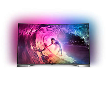 Curved 4K UHD LED-TV powered by Android