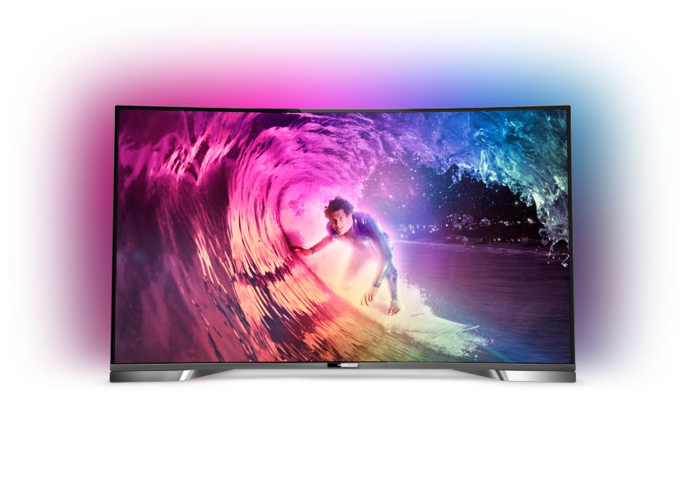 Curved 4K UHD LED-TV powered by Android
