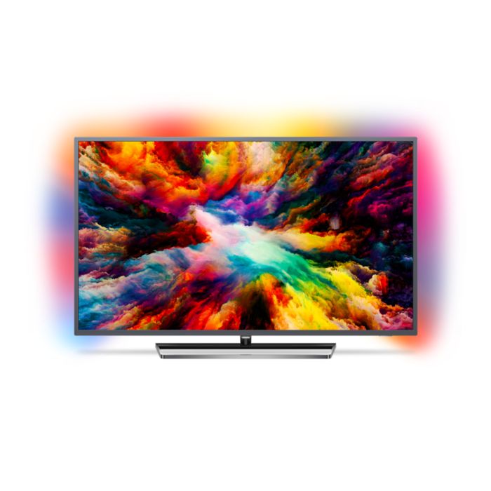 Ultraflacher 4K UHD-LED-Android-Fernseher