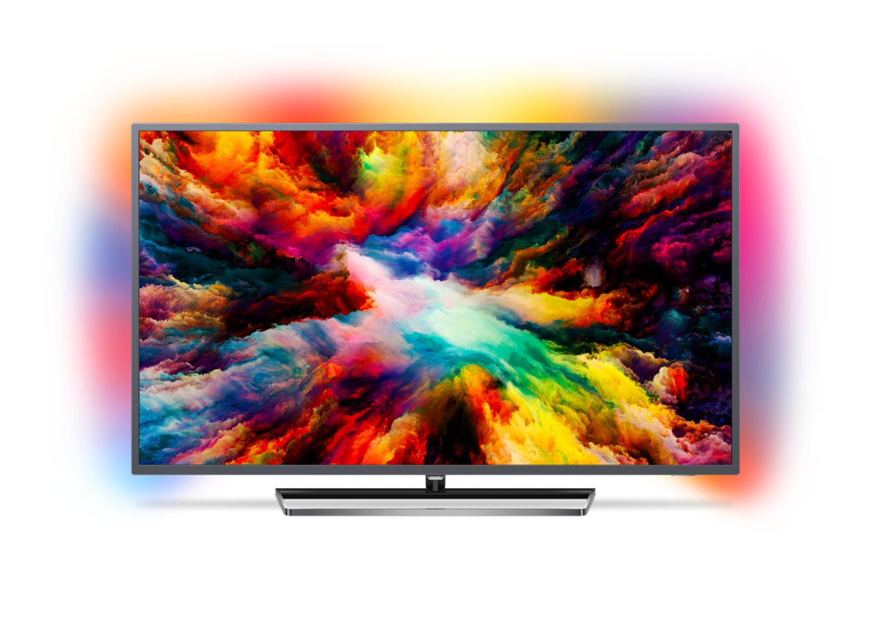 Ultraflacher 4K UHD-LED-Android-Fernseher