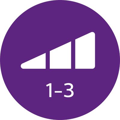 Three flexible settings for more control