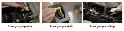 Greasing Philips espresso machine brew group