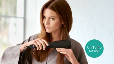 UniTemp sensor for beautifully styled hair with less heat