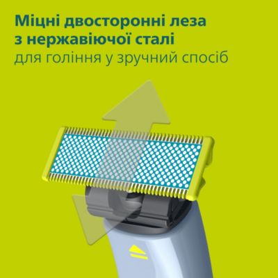 Голить волосся, а не шкіру. Без порізів та подразнень.