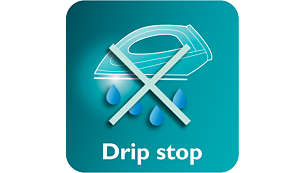 Tropf-Stopp-System verhindert Fleckenbildung beim Bügeln