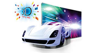 „3D Clarity 400“ jaudinantiems „Full HD“ 3D potyriams