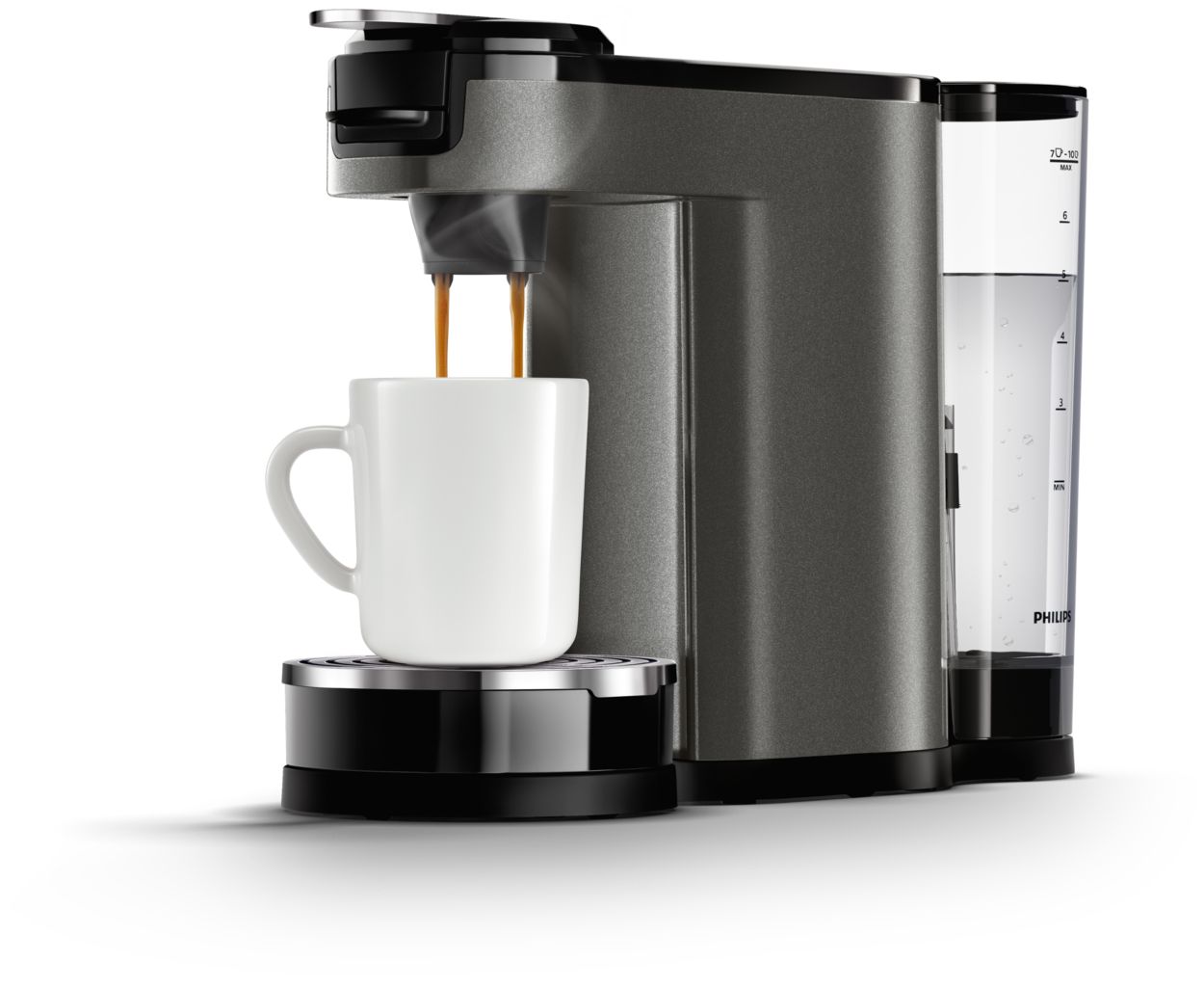 Senseo Switch 3in1 kaffebryggare Premium (titan) - Elgiganten