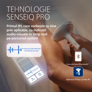 BRC344 - Lumea IPL 9900 Pro Epilator IPL cu SenseIQ Pro