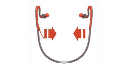 Flexible neckband auto-adjusts to your head for perfect fit