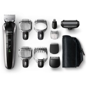 Multigroom series 7000 Kit multifunzione impermeabile VISO, CORPO, CAPELLI