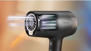 Intelligenter Heißluft- und Kaltluft-Modus für bis zu 60 % glänzenderes Haar*