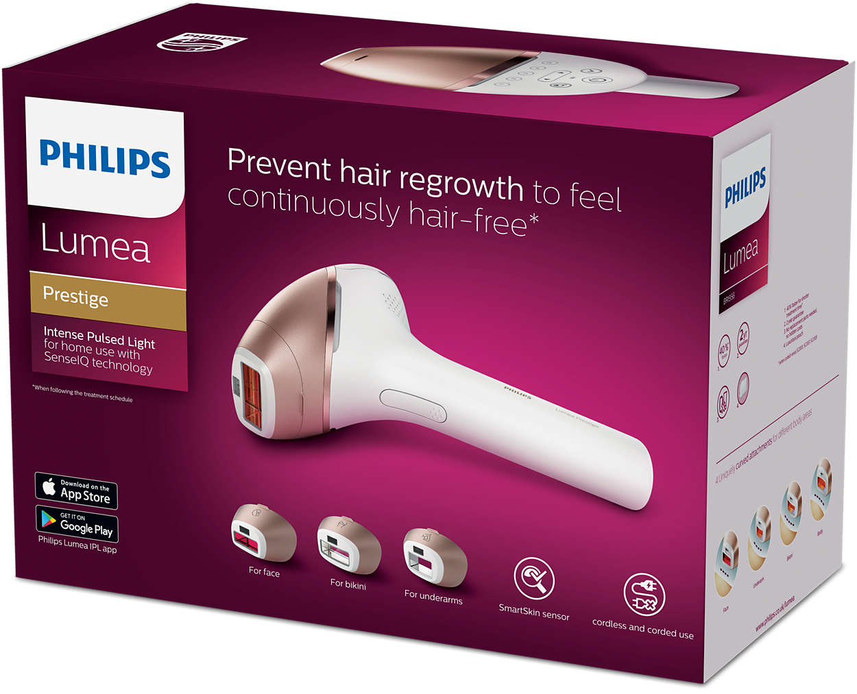 At first spoon Orchard Lumea Prestige IPL hair removal device BRI956/00 | Philips