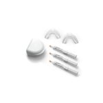 Up to 4 shades whiter with no chair time required