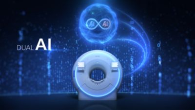 Philips CT scanner with Dual AI concept