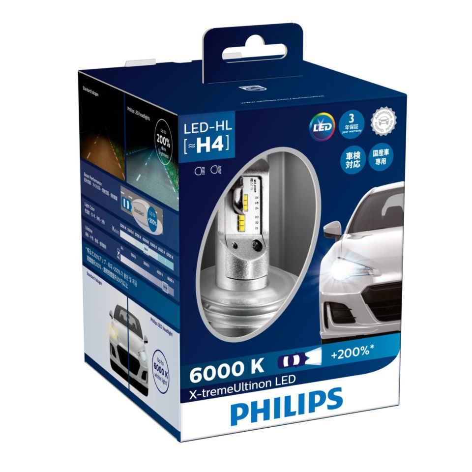 Philips 312philips Led H4 9003 21w 6500k Headlight Bulbs 2-pack