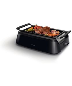 Best Buy: Philips Smoke-less Indoor BBQ Grill Black HD6371/94