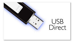 USB directo para reproducción en MP3/WMA