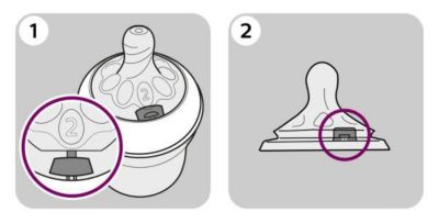 Find anti-colic valve in Natural teat