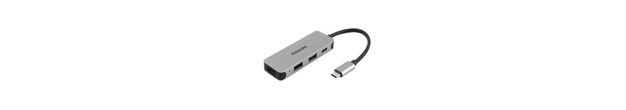 USB-C 集线器扩展到 4 端口迷你集线器。