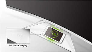 Built-in wireless charging for mobile devices