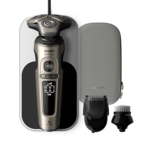 SP9873/14 Shaver S9000 Prestige Wet & Dry Electric shaver with SkinIQ