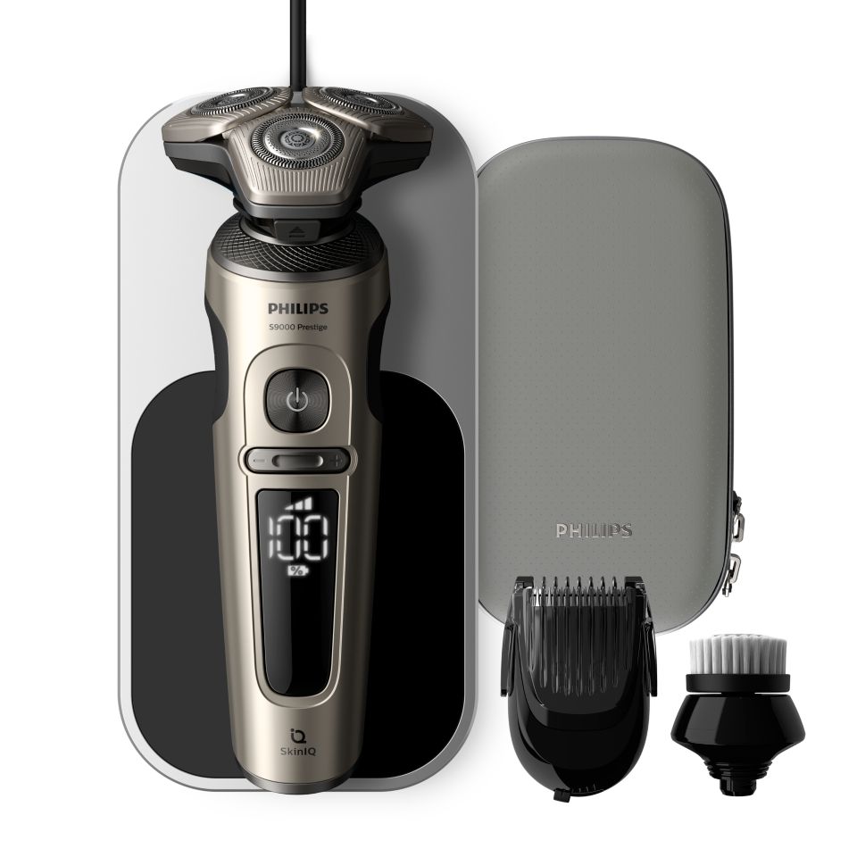 Shaver S9000 Prestige Wet & Dry Electric shaver with SkinIQ