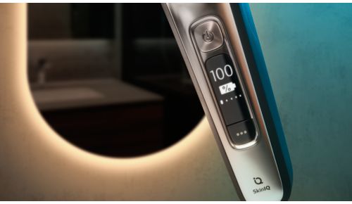 Display OLED per notifiche dinamiche su SkinIQ e rasoio