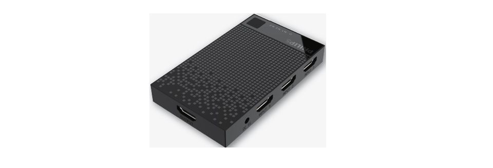 HDMI 开关盒，带 3 输入到 1 输出。