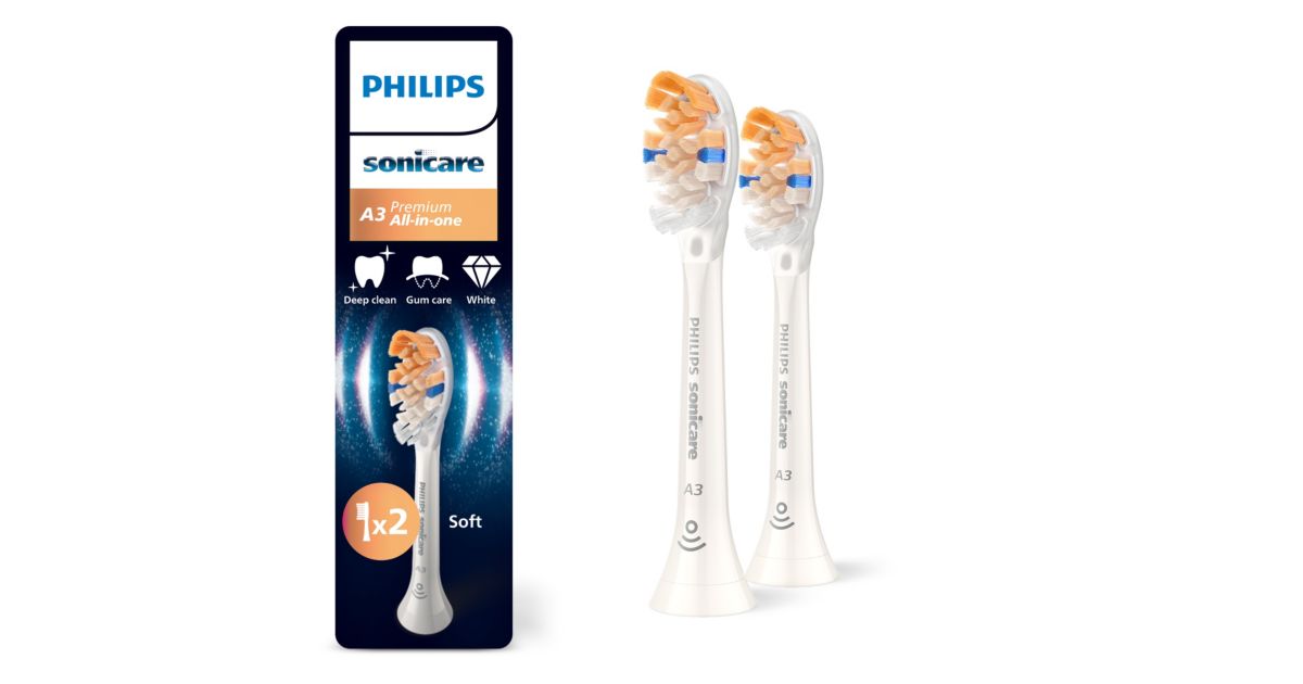 Philips Sonicare Premium All-in-One 2-balenie kefkových nadstavcov HX9092/87 - hlavný produktový obrázok Philips
