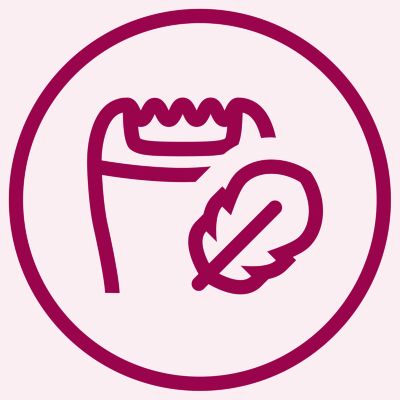 Gentle tweezing discs remove hairs without pulling the skin