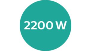 Puissance professionnelle de 2 200 W pour des résultats impeccables