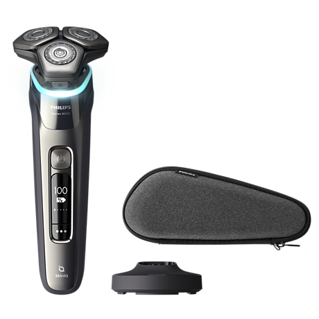 S9974/35 Shaver series 9000 Elektrisk shaver til våd og tør barbering med SkinIQ