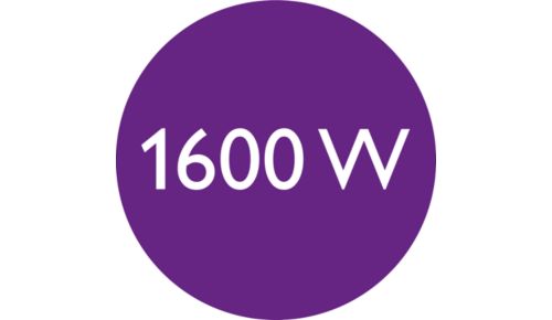 1600 W für schonendes Trocknen