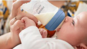 Nipple releases milk when baby actively drinks