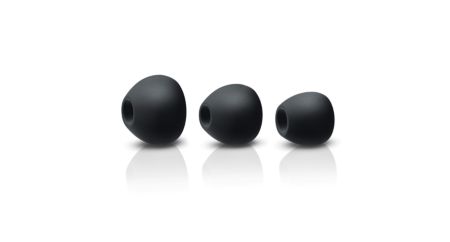 3 interchangeable rubber ear caps for optimal fit in all ear