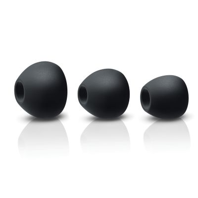 3 interchangeable rubber ear caps for optimal fit in all ear