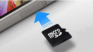 microSD 咭插槽將記憶體擴充至多達 32 GB