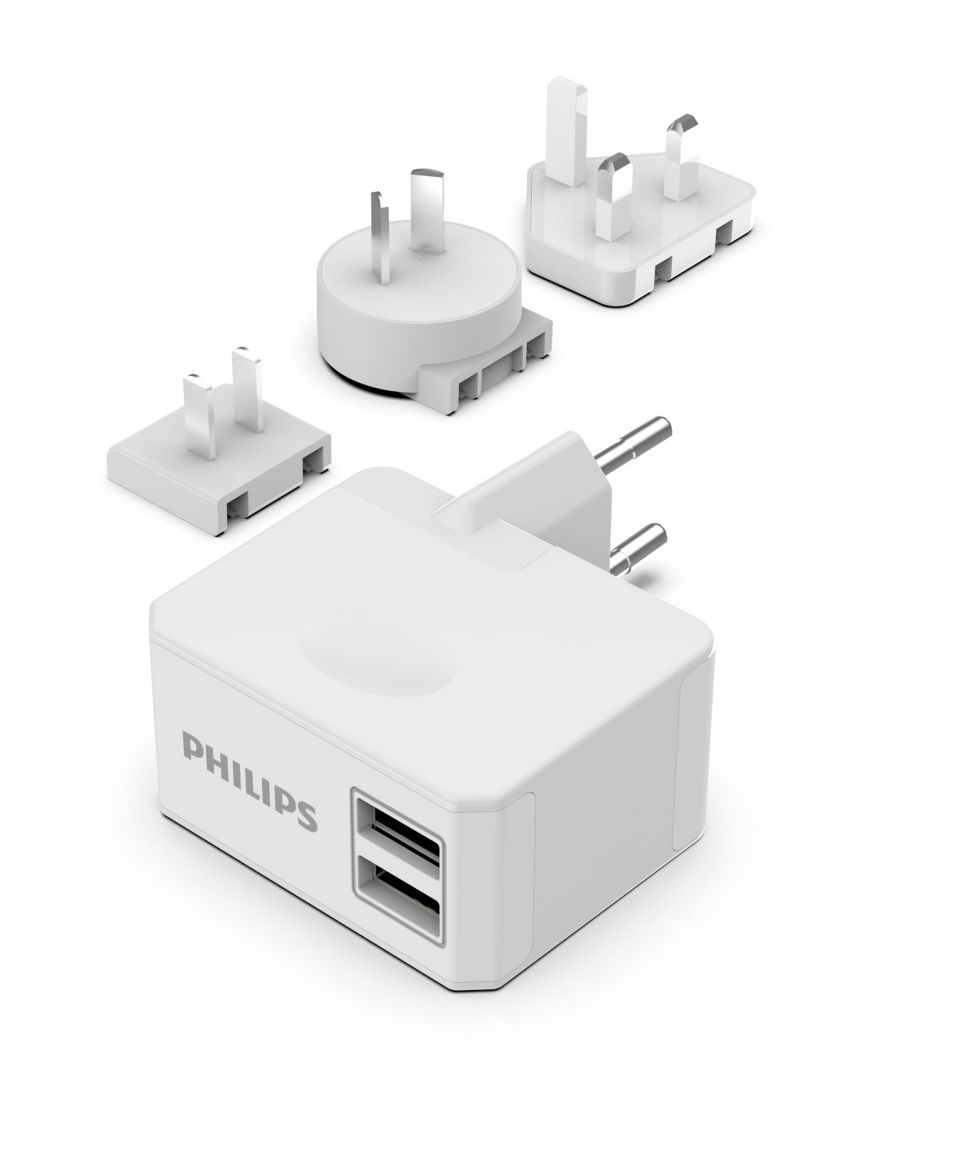 壁掛式充電器雙 USB 埠
