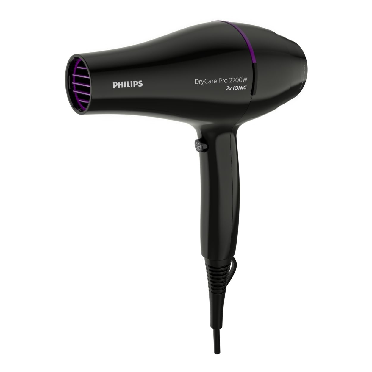  Secador de pelo Ions profesional de salón iónico secador de  pelo, tecnología potente de secado rápido para mujer (color negro) :  Belleza y Cuidado Personal