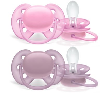  Philips Avent Ultra Soft Pacifier, 6-18 Months, 4 Pieces : Baby