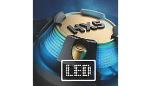 Kraftfulla LED-enheter synkroniseras till musiken