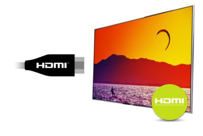HDMI input for full digital HD connection in one cable