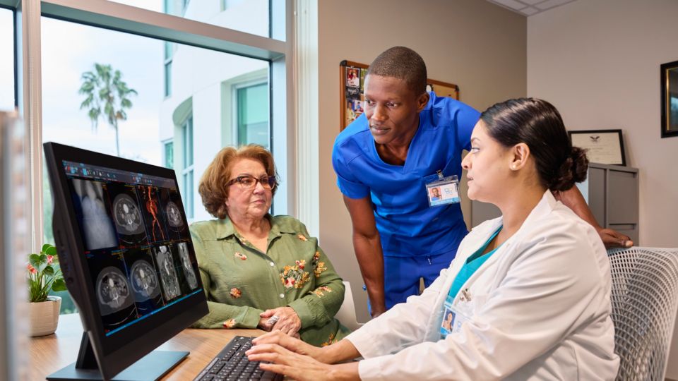 Doctor checking patient