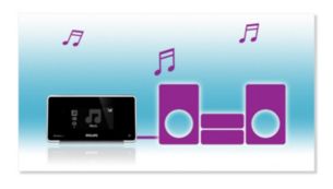 Collegati allo stereo o all'home theater