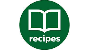 Cientos recetas en la aplicación y el libro de recetas gratuito incluido